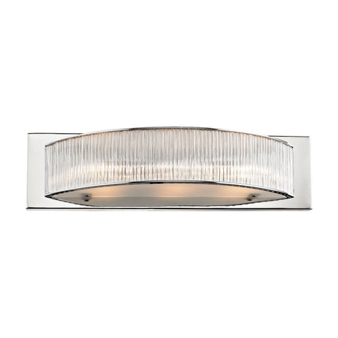 Somerset 3 Light Vanity In Crystal Glass And Chrome