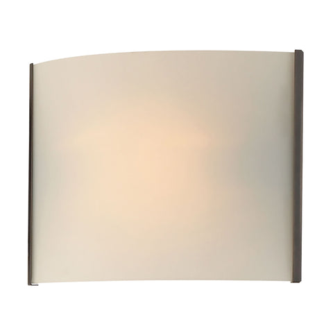 Pannelli 1 Light Vanity In Oil Rubbed Bronze And Hand-Moulded White Opal Glass