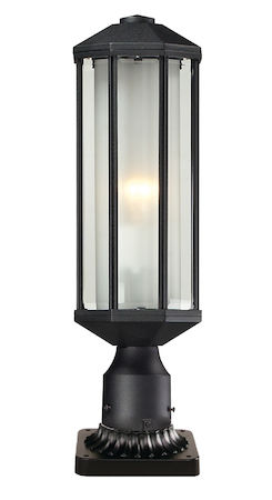 Z-Lite Cylex Outdoor Pier Mount Light 525PH-BK-PM