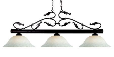 Z-Lite Bourbon 3 Light Billiard Light 140BRZ-WM16
