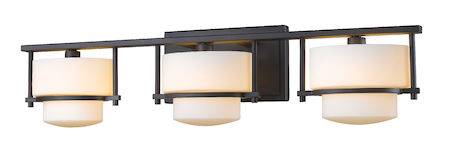 Z-Lite Porter 3 Light Vanity Light 3030-3V-BRZ-LED