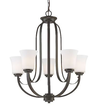 Z-Lite Halliwell  5 Light Chandelier 7000-5BRZ
