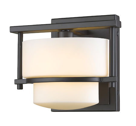 Z-Lite Porter 1 Light Wall Sconce 3030-1S-BRZ-LED