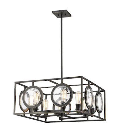 Z-Lite Port 8 Light Pendant 448-24OB