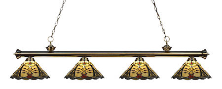 Z-Lite Riviera 4 Light Billiard Light 200-4AB-Z14-46