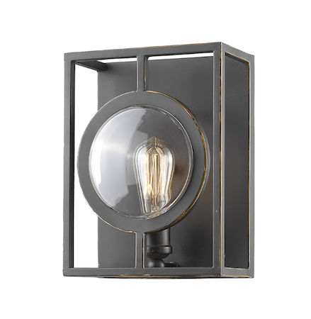 Z-Lite Port 1 Light Wall Sconce 448-1S-B-OB