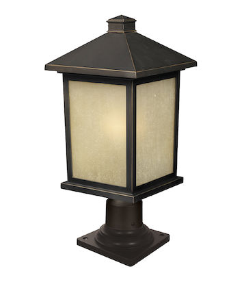 Z-Lite Holbrook 1 Light Outdoor Post Mount Light 507PHB-533PM-ORB