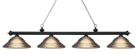 Z-Lite Riviera 4 Light Island/Billiard 200-4MB-SAB