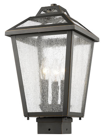 Z-Lite Bayland 3 Light Outdoor Post Mount Light 539PHMS-ORB