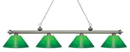 Z-Lite Riviera 4 Light Island/Billiard Light 200-4AS-GCG14