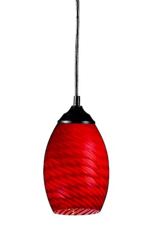 Z-Lite Jazz 1 Light Mini Pendant 131-RED