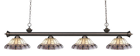 Z-Lite Riviera 4 Light Billiard Light 200-4OB-H14-4