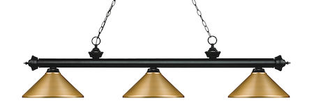 Z-Lite Riviera 3 Light Billiard Light 200-3MB-MSG