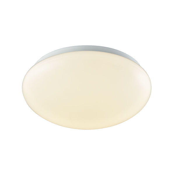 Kalona 10" LED Flush In White With A White Acrylic Diffuser