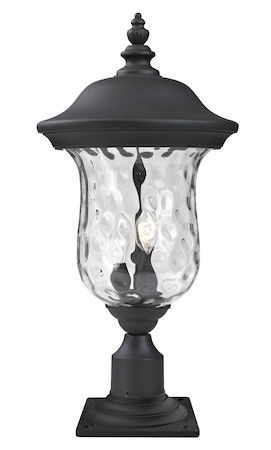 Z-Lite Armstrong Outdoor Post Mount Light 533PHM-533PM-BK