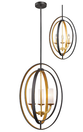 Z-Lite Ashling 3 Light Pendant 6004-3S-BZGD