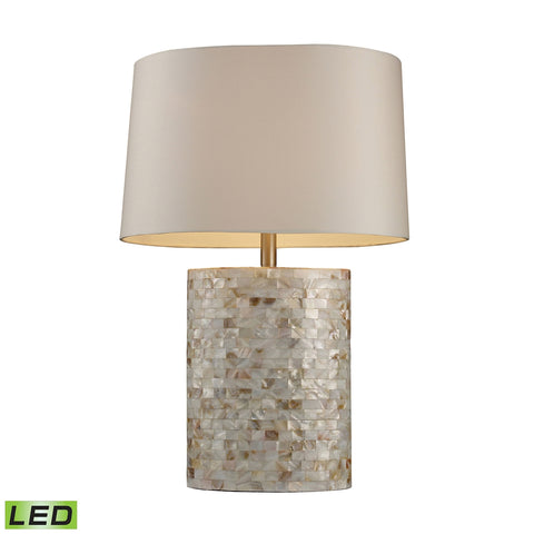 Trump Home Sunny Isles LED Table Lamp In Genuine Mother of Pearl