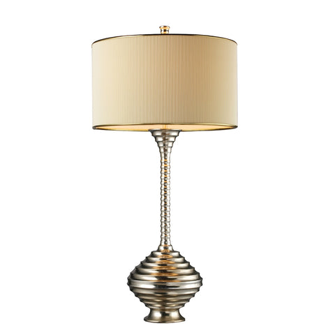 Collingdale 1 Light Table In Antique Silver Leaf
