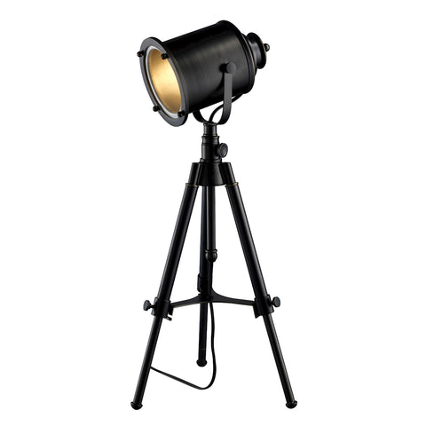 Ethan Adjustable Tripod Table Lamp in Restoration Black