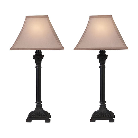 Trump Home Woodbury Table Lamps in Brown - Set of 2