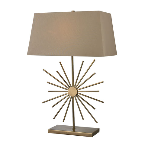 Springtown Table Lamp In Antique Brass