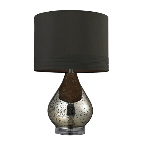 Antique Mercury Glass Table Lamp In Gold
