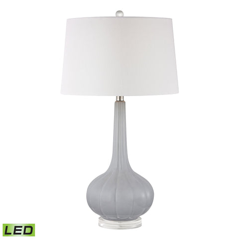 Abbey Lane Ceramic LED Table Lamp in Pastel Blue