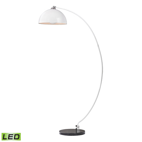 Cityscape Adjustable LED Floor Lamp in White And Black