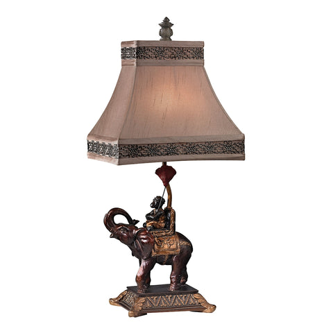 Alanbrook Elephant And Monkey Table Lamp in Bronze