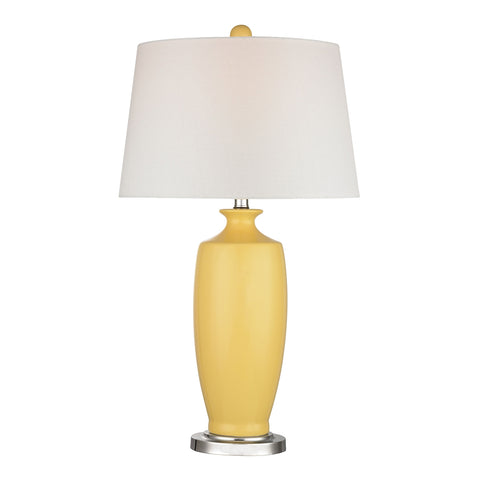 Halisham Ceramic Table Lamp in Sunshine Yellow