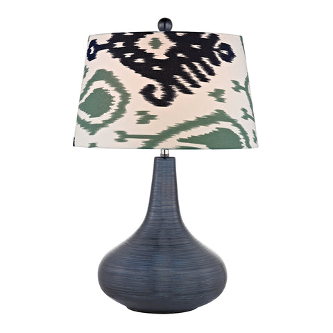 Penarth Ceramic Table Lamp in Navy Blue