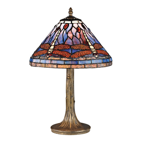 Dragonfly Tiffany Glass Table Lamp
