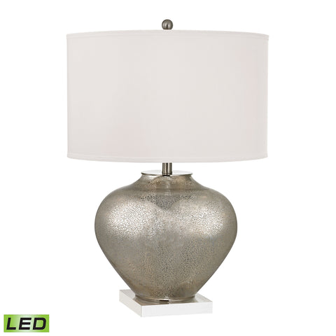 Edenbridge Antique Mercury Glass LED Table Lamp With LED Nightlight