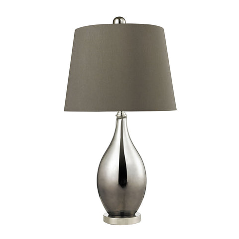 Trump Home Mercury Tie Dye Teardrop Table Lamp in Silver Mercury