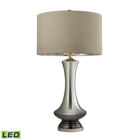 Tie Dye LED Table Lamp in Silver Mercury and Bronze