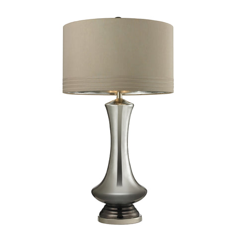 Tie Dye Table Lamp in Silver Mercury and Bronze