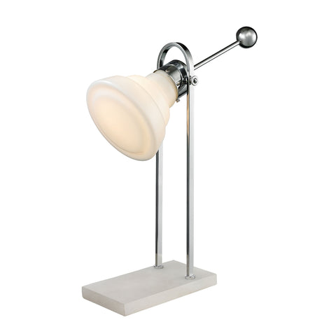 Adjustable Vintage Ball Handle Desk Lamp in Polished Nickel