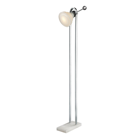 Vintage Ball Handle Adjustable Floor Lamp in Polished Nickel