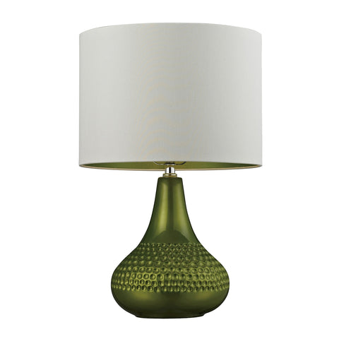 Ceramic Table Lamp in Bright Green
