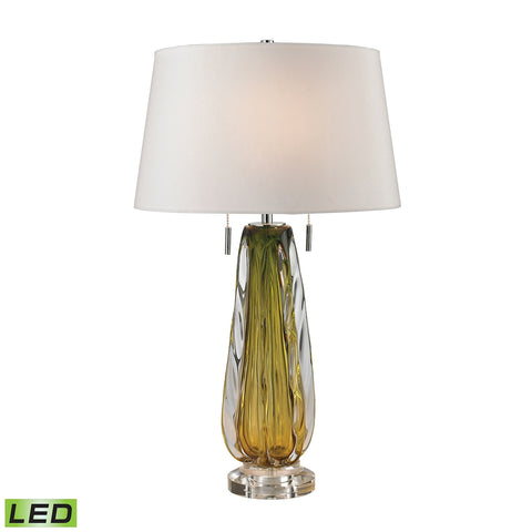 Modena Free Blown Glass LED Table Lamp in Green