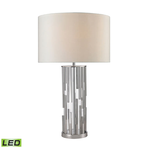 Trump Home Livornio Clear Glass LED Table Lamp in Polished Nickel