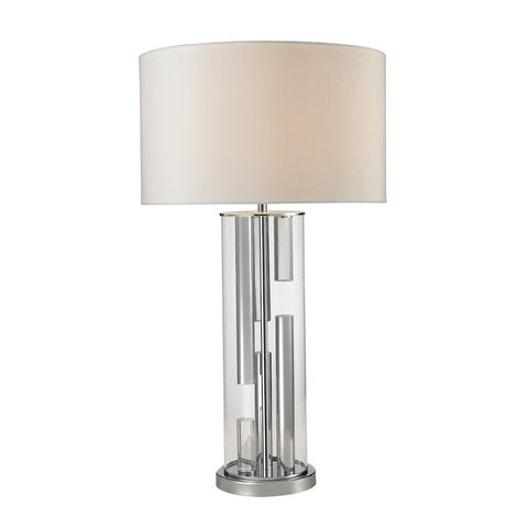 Trump Home Castello Clear Glass Table Lamp in Polished Chrome