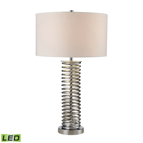 Trump Home Enroscado Coiled LED Table Lamp in Polished Chrome
