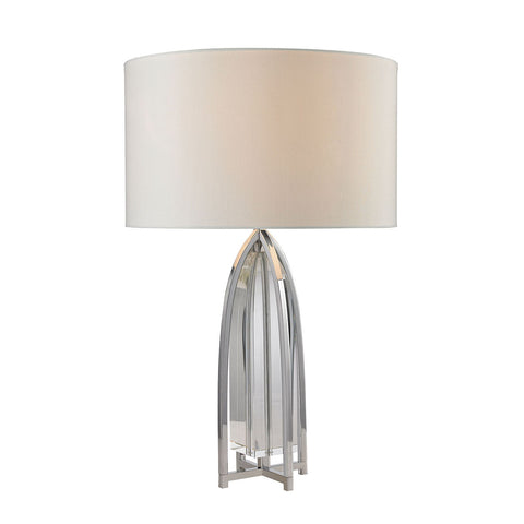 Trump Home Wheeler Crystal Table Lamp in Polished Chrome