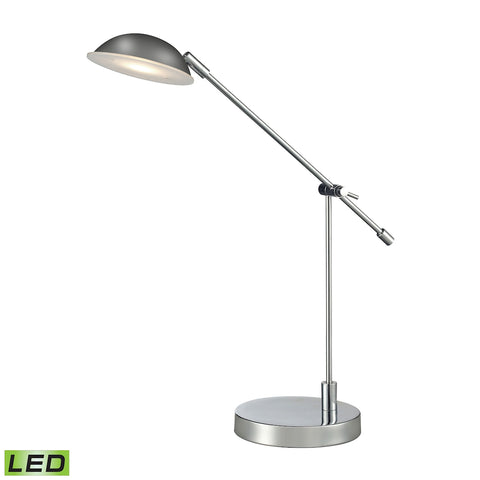 Alban Adjustable LED Desk Lamp in Polished Chrome