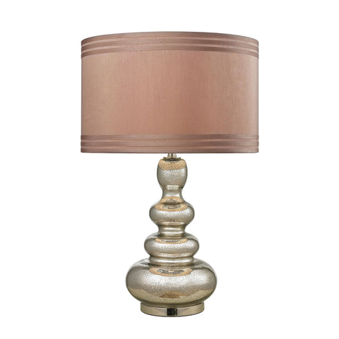 Trump Home Glass Gourd Table Lamp In Antique Mercury