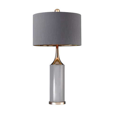 Tall Gold Cone Neck Lamp