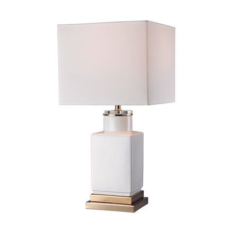 Small White Cube Lamp