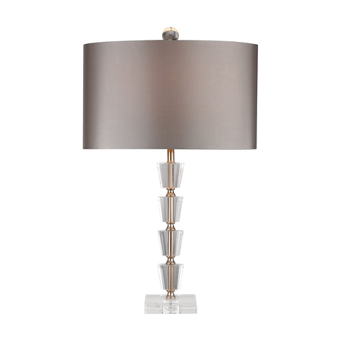 Stacked Crystal Bud Vase