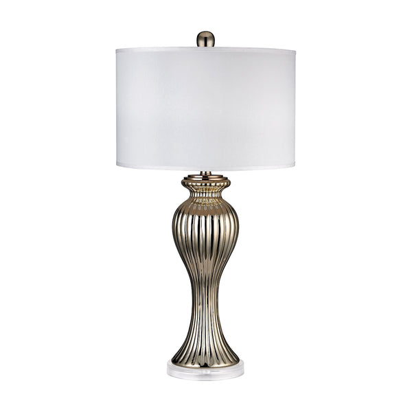 Ribbed Tulip Table Lamp In Gold